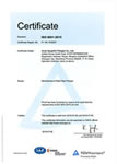 TUV ISO9001 Certificate for flanges